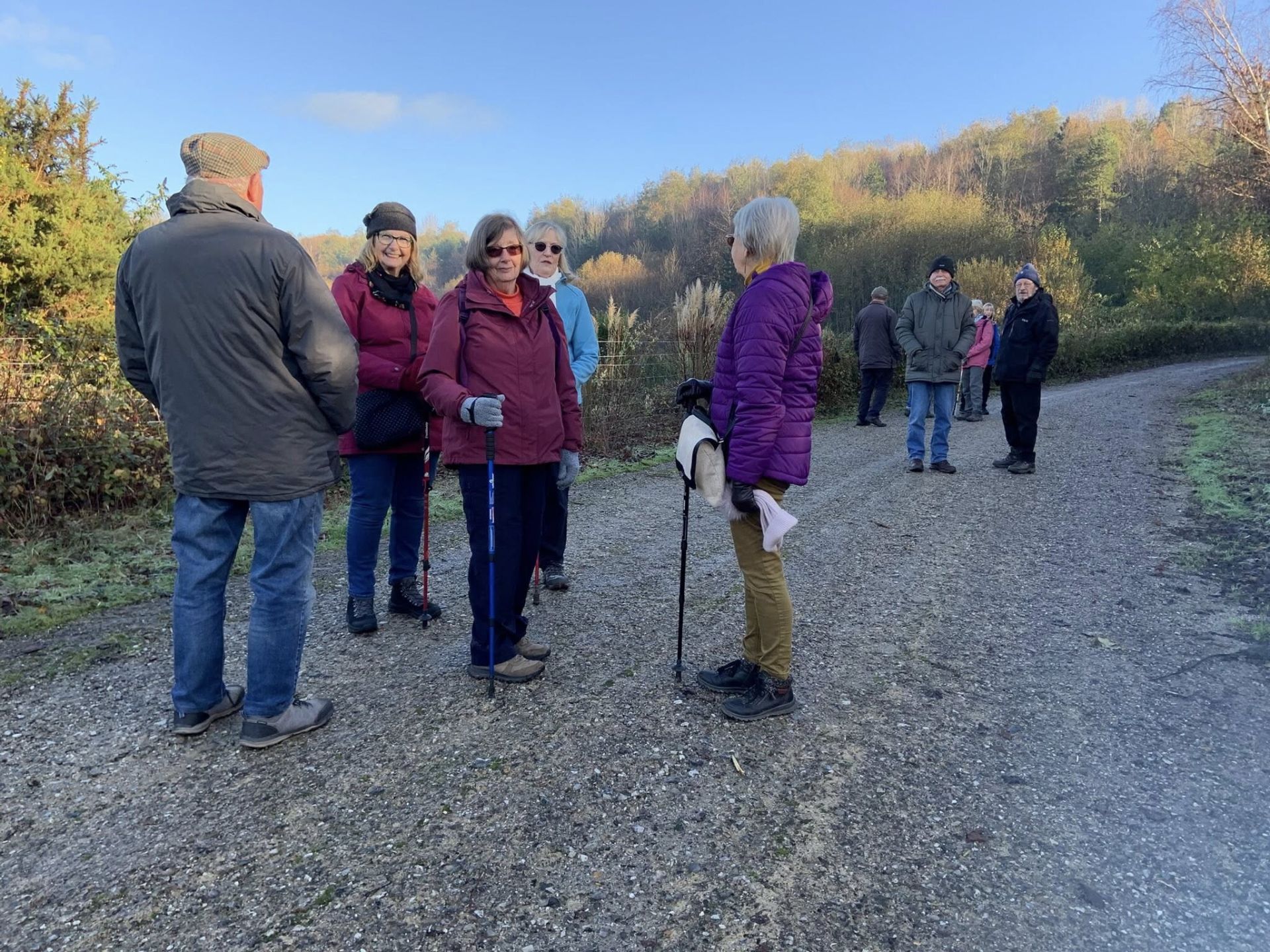 photo of walkers in Kingskerswell